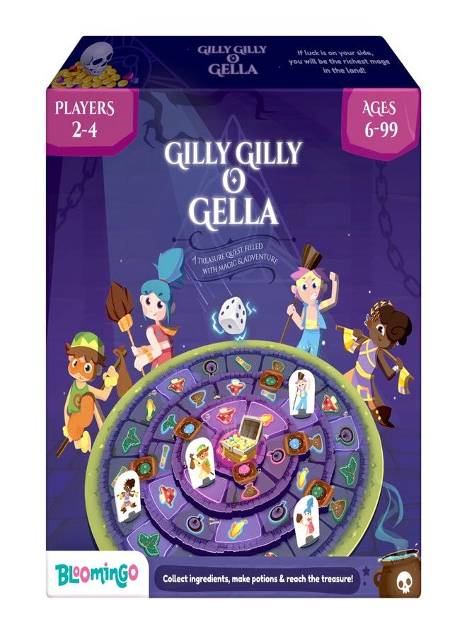 Bloomingo Gilly Gilly O Gella Learning Board Game - Magical Adventure Treasure Hunt | Fun Gift for Kids & Families | Develop Critical Thinking, Strategic Planning & Problem-Solving Skills | Ages 6+ - Image 1